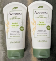 2 New AVENO Daily Moisturizing Facial Cleanser for Dry Skin : 147ml ea