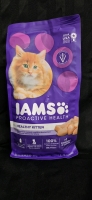 New IAMS Proactive Health Kitten Food - 1.36 Kg (3lbs) BB June 27 2025
