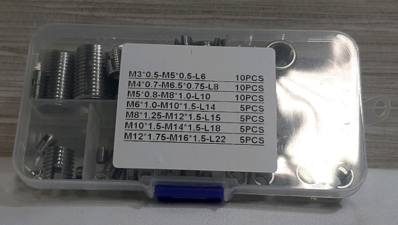 New Pack of Self Tapping Thread Inserts, 50pcs
