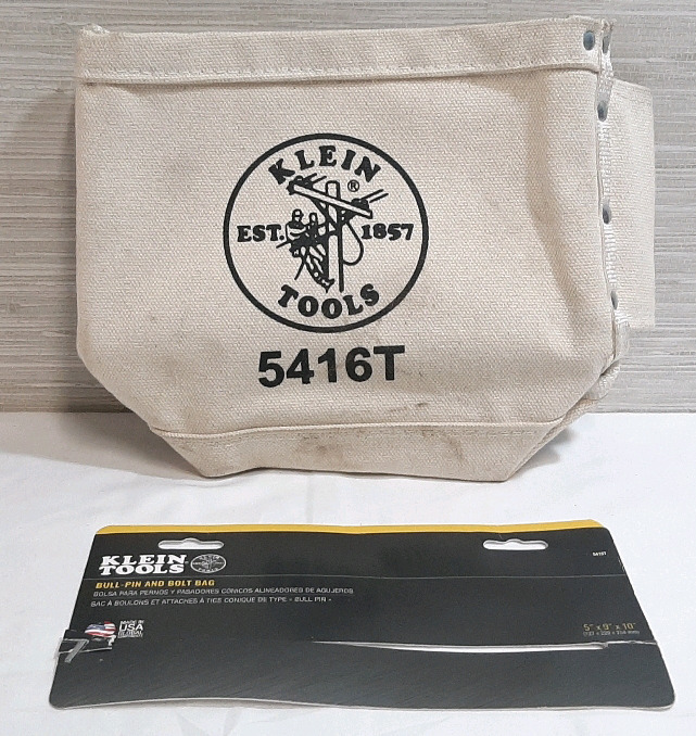 Klein Tools Bull-Pin and Bolt Bag, Noticeably Worn But Still in Good Condition