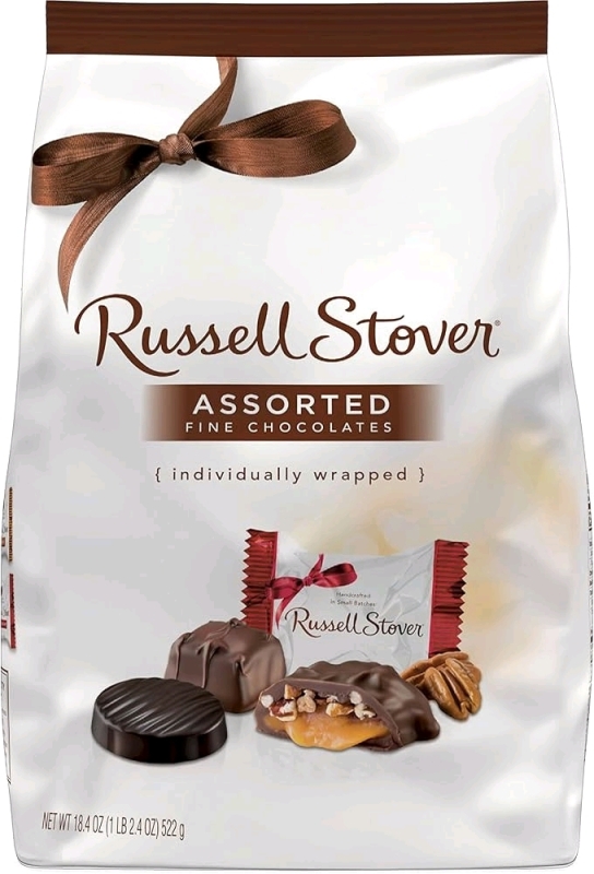 New Russell Stover Assorted Fine Chocolates. 522g. Best Before April 01 2025.
