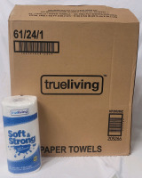 New - 24 Rolls TrueLiving Soft & Strong Paper Towels