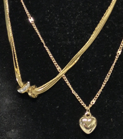 2 New Necklaces - Heart