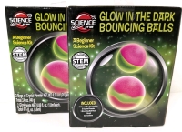 2 New Science by Me GLOW IN THE DARK Bouncing Balls Beginner Science Kits