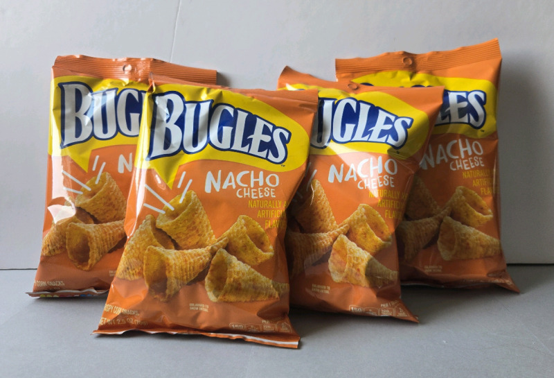 4 New | 70g Bugles: Nacho Cheese Crispy Corn Snacks