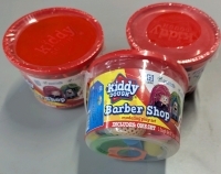 3 New: Kiddy Dough Barber Shop Modeling Play Set - 168g Per Container