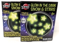 2 New Science by Me GLOW IN THE DARK Snow & Stars Beginner Science Kits