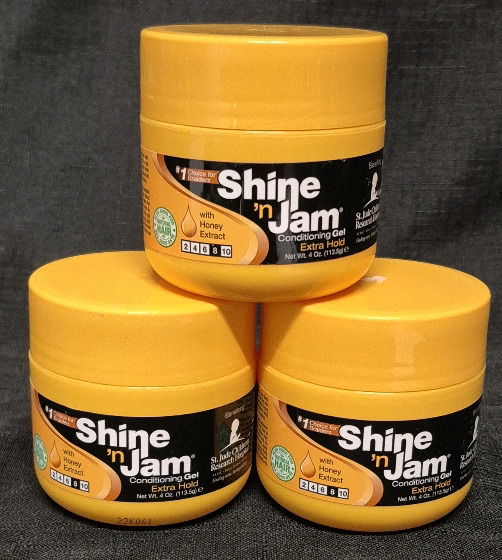 3 New Shine 'N Jam Conditioning Gel - Extra Hold 4oz