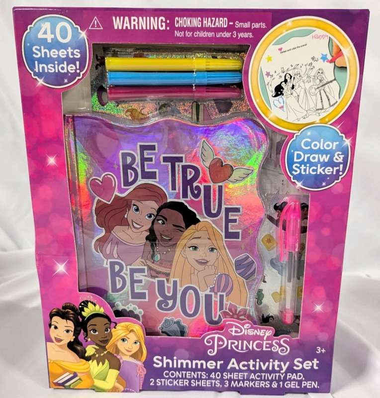 New Disney Princess Shimmer Activity Set.