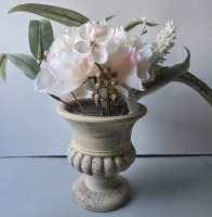 New | Decorative Indoor Faux Plant W/ Clay Pot 10" Tall