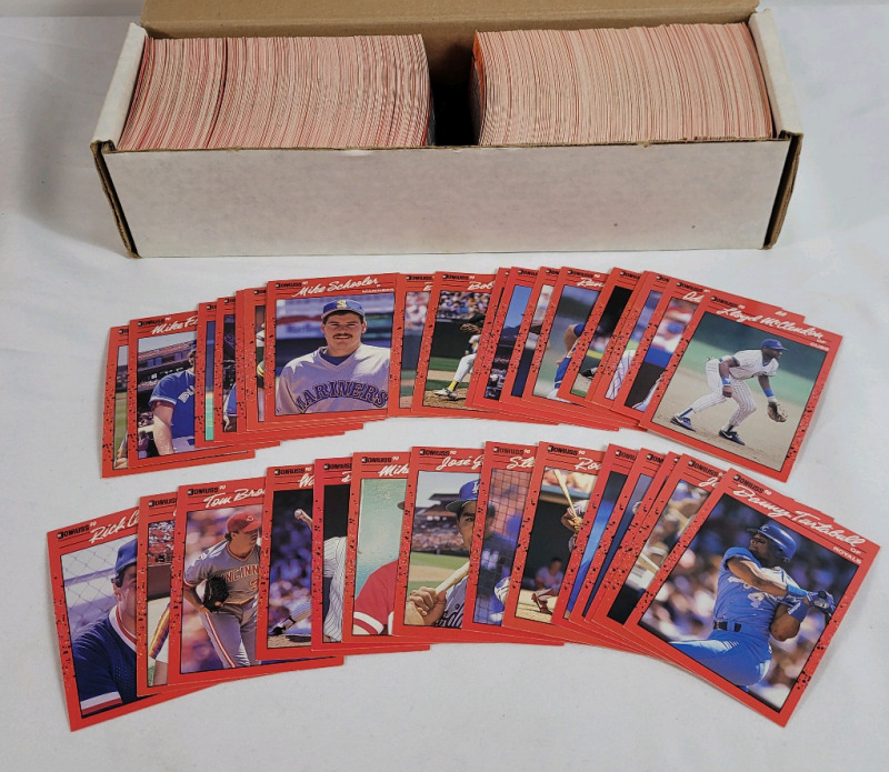 1990 MLB Baseball Trading Cards in Long Box , Can Not Confirm if Complete Set