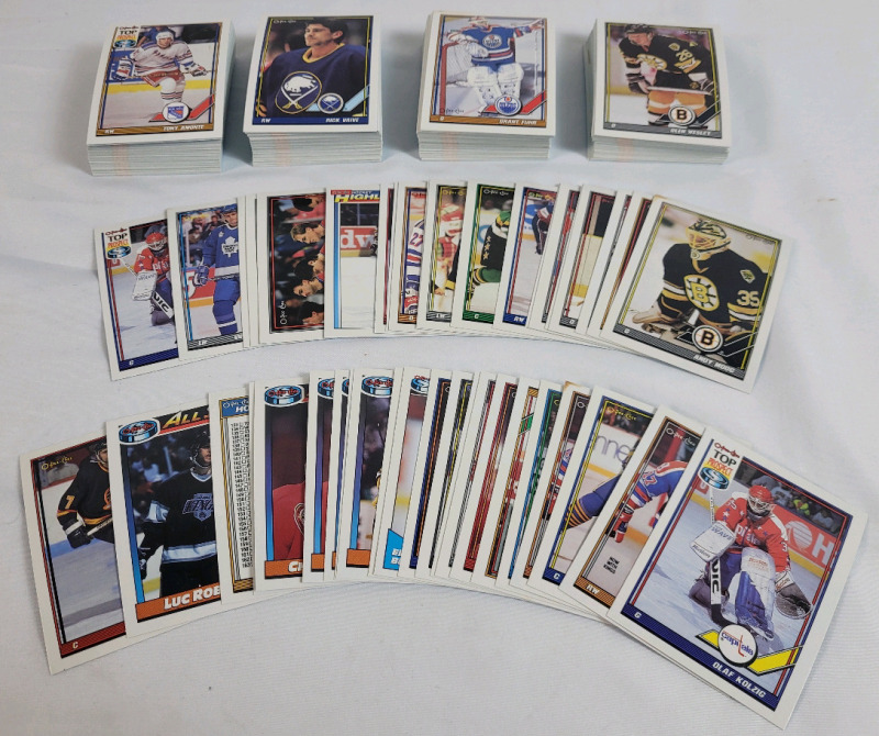 1991 - 92 O Pee Chee NHL Hockey Trading Card Singles . 300+ Trading Cards
