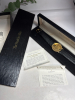 Franklin Mint Embossed Eagle Dial Gold Plated Watch in Watch Logo Inner Outer Box Papers - 2