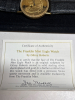 Franklin Mint Embossed Eagle Dial Gold Plated Watch in Watch Logo Inner Outer Box Papers - 5