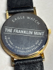 Franklin Mint Embossed Eagle Dial Gold Plated Watch in Watch Logo Inner Outer Box Papers - 6