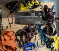 Assorted Tools. Saws, Ratchets Straps, Bungee Cords and More!