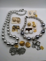 Bauble Statement Necklaces D'ORLAN + Bracelet & Earrings signed