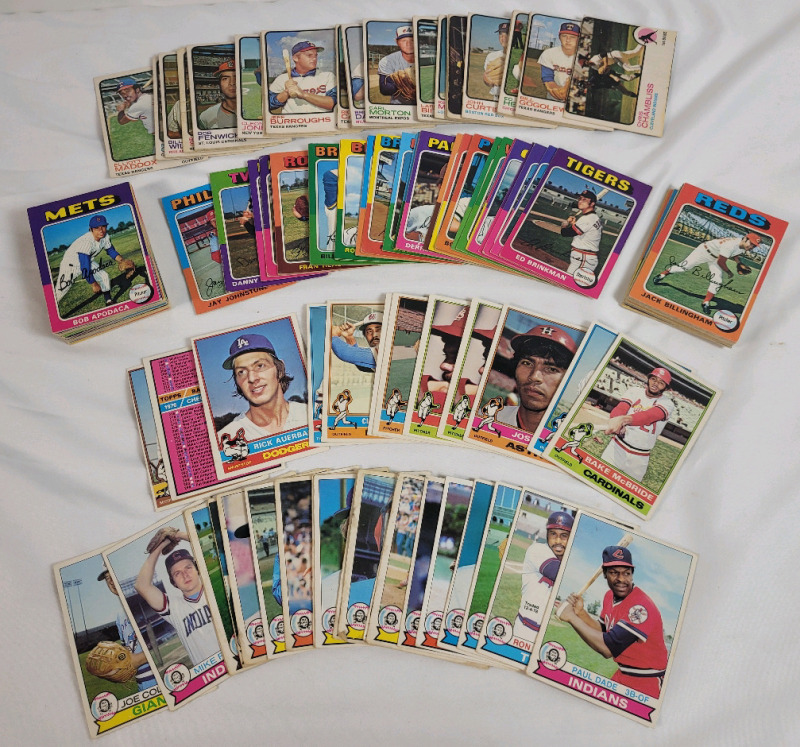 1973 - 1978 O Pee Chee MLB Baseball Trading Card Singles . 135+ Trading Cards