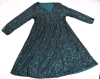 New Size 18-20 Ladies BLOOMCHIC Solid Pocket Lantern Sleeve Wrap Sequin Dress : Dark Green | Retails Over $55 - 3