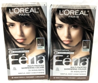 2 New L'Or&eacute;al F&eacute;ria "#40 Espresso" Shimmering Permanent Hair Colour Kits | Over $40 Value