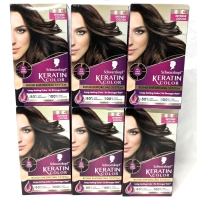 6 New Schwarzkopf "#4.6 Intense Cocoa" Keratin Permanent Hair Colour Kits | Over $