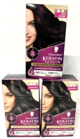 2 New Schwarzkopf Keratin "#3.0 Espresso" & "#1.9 Rich Caviar" Permanent Hair Colour Kits | Over $30 Retail Value