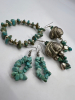 Turquoise Rabbit Earrings Bracelet and Dangles - 6