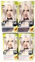 4 New Garnier Nutrisse "PL1 Coconut / Lightest Platinum" Advance Lightening Cream No-Ammonium Hair Bleach Kits