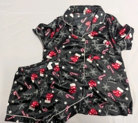 New Small Women's Satin-Like Pajamas