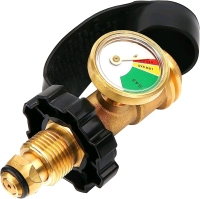 New Solimeta POL Propane Tank Adapter with Gauge - S31004