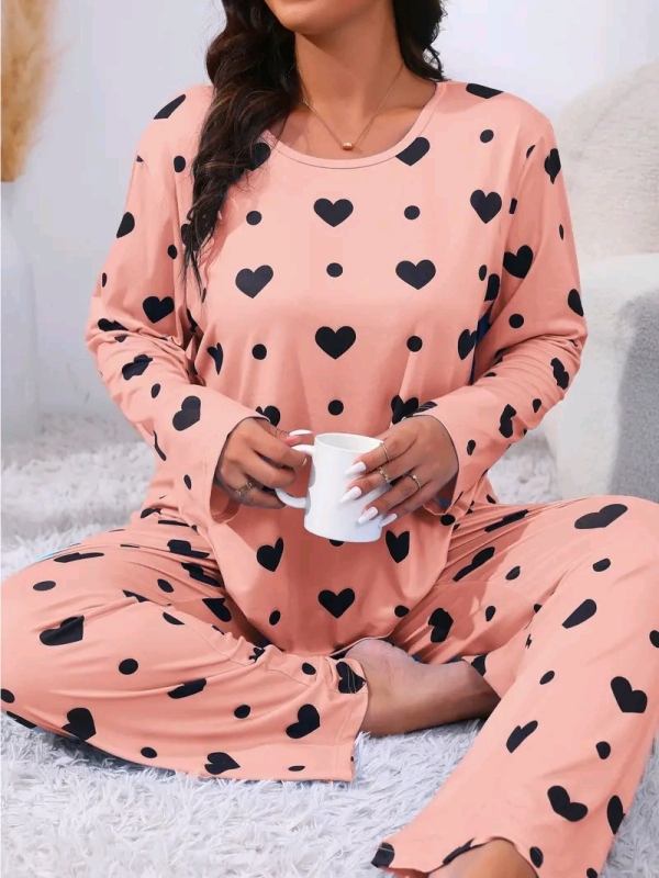 New Medium Women's Satin-Like Pajamas.
