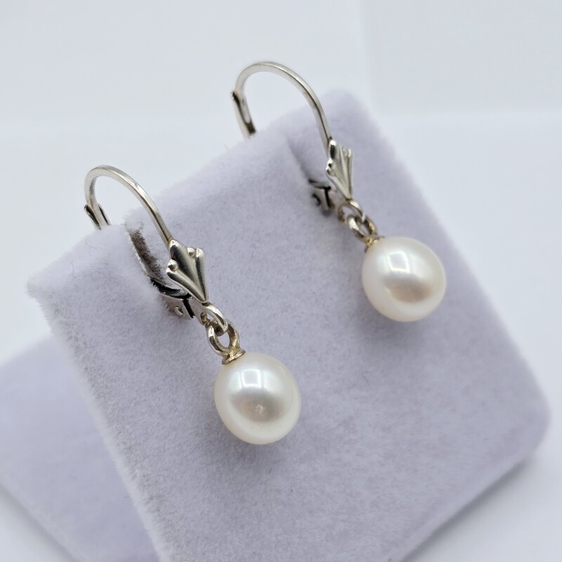 Sterling Silver Freshwater Pearl 7-6.6mm Drop Style Earring, W/A $565.00.