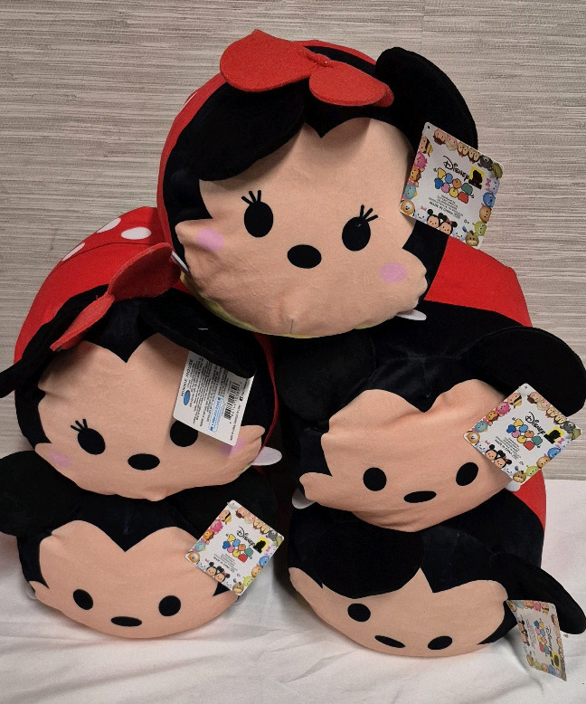 5 New Disney Tsum Tsum Mickey & Minnie Mouse 11" Long Plushies