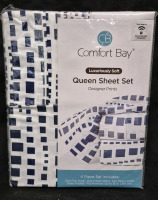 New Comfort Bay Queen Sheet Set 4 Pieces