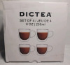 DICTEA Double Walled Coffee Mug Set , Set of 4 - New - 4