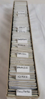 1950 - 1997 World Coin & Token Lot . 115+ Coins in 2&times;2 Coin Holders . Korea , Russia , Germany , East Africa , Spain plus more