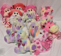 14 New Super Soft Adorable Animal Plushes 7" to 9"Tall