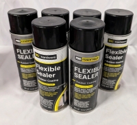7 Cans of DG Hardware & Pro Essentials Flexible Rubber Sealer. 283g Each.