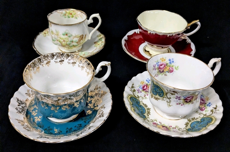 4 ROYAL ALBERT Tea Cups & Saucers incl Berkeley & Regal Series
