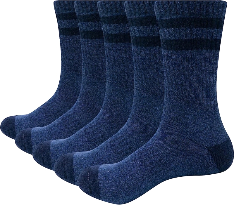 New 5-Pack Men's Work Boot Socks (Size XL)