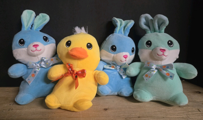 New | SuperSoft Easter Themed Plush Stuffed Animals 9" Tall