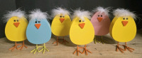 6 New | Wooden Easter Egg/ Duck Table Top Decors 5" Tall