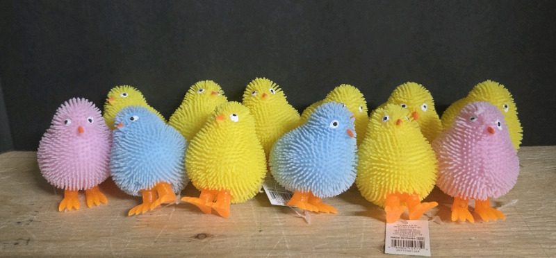 12 New | Easther Themed Light Up Ducky Squeeqe Toys