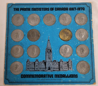 Shell Canada The Prime Ministers of Canada 1867 - 1970 Commemorative Medallion Set