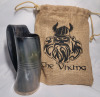 The Viking OX / Buffalo Horn Mug & Travel Bag - New