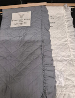 2 New Forsythia Ridge Quilted Ruffled Throws 50 by 60"
