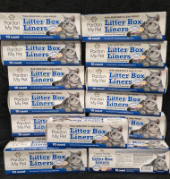 150 New Pardon My Pet Litter Box Liners 17.7 by 24" Scented Hawaiian Retreat