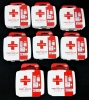 8 New Johnson & Johnson To Go Mini First Aid Kits with 12 Items in Each