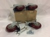 New Set of 4 Castor Wheels Size 4 inches - 2