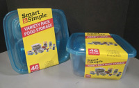 92Pcs New | Smart & Simple Varirty Pack Food Storage